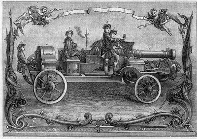 Project van het monsterkanon rond het midden van de 18e eeuw. Vermindering tot een kwart van een Nederlandse gravure door I. W. B. del Gabriel Bodenher 