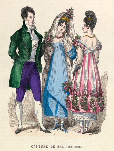 Prom kostuums in 1811 - 1812 door Anonymous Anonymous