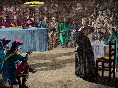 Koningin Marie Antoinette voor het Revolutionaire Hof op 4 oktober door Anonymous Anonymous