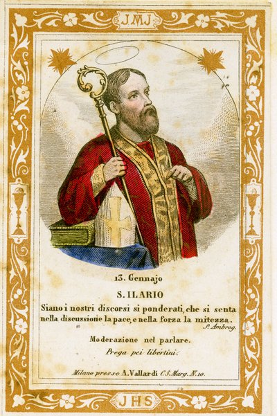 Sint Hilarius van Poitiers (gravure) door Anonymous Anonymous