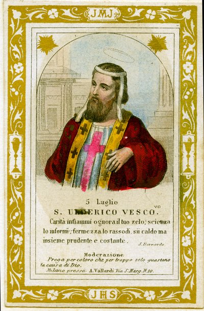 Sint Ulrich door Anonymous Anonymous