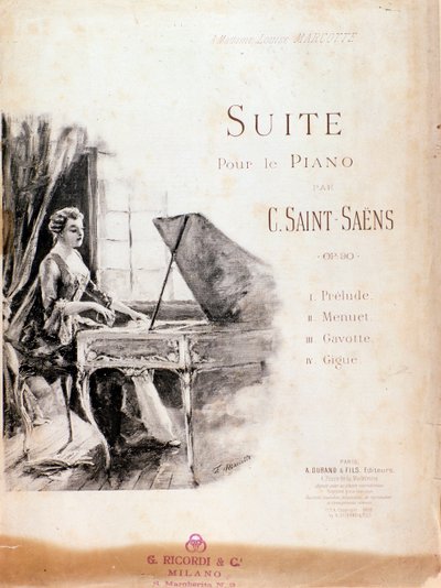 Bladmuziek van Suite voor piano (Opus 90) door Camille Saint-Saëns door Anonymous Anonymous