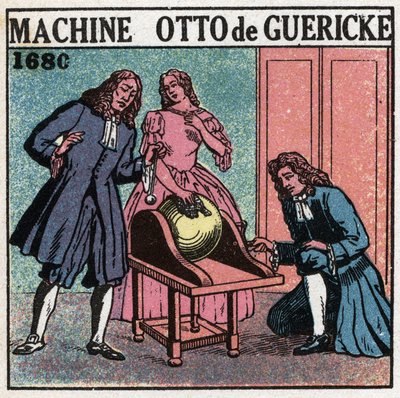 Statische machines: de machine van Otto von Guericke. door Anonymous Anonymous