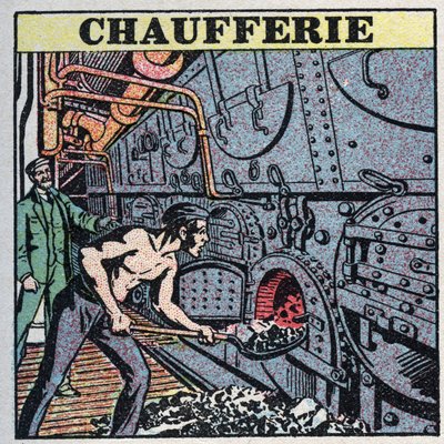 Stoomgeneratoren: ketelhuis. Anonieme illustratie uit 1925. Privécollectie. door Anonymous Anonymous