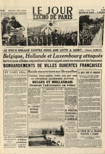 De Slag om België of Belgische Campagne - 18-daagse campagne - Duitse invasie van België tijdens de Tweede Wereldoorlog - Journal 