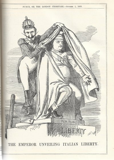 De Keizer Onthult Italiaanse Vrijheid. Uit Punch magazine door Anonymous Anonymous
