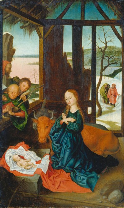De geboorte van Christus, c.1500-20 door Anonymous Anonymous