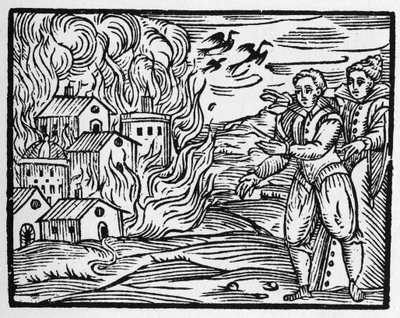 De vloek van tovenaars die de stad in brand steken - 