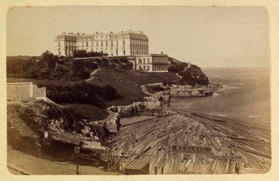 De stad Marseille en zijn omgeving rond 1885-1890: Het kasteel van Pharo, privécollectie door Anonymous Anonymous