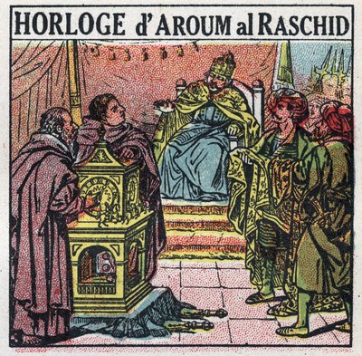 Tijd: Haroun al-Rashid (763 of 766-809), kalief van de Abbasiden. Anonieme illustratie uit 1925. Privécollectie. door Anonymous Anonymous