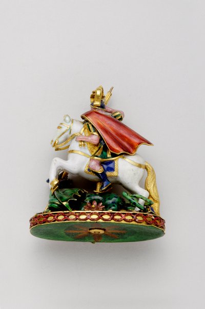 Orde van de Kousenband: Grote George - Achterkant - Eind 18e eeuw - Goud en email - Privécollectie door Anonymous Anonymous