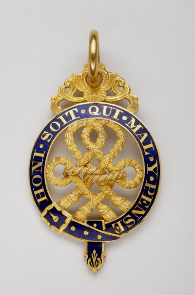 Orde van de Kousenband: insigne van gentleman-bailiff van de zwarte stok - Het patroon van het insigne, een van de 