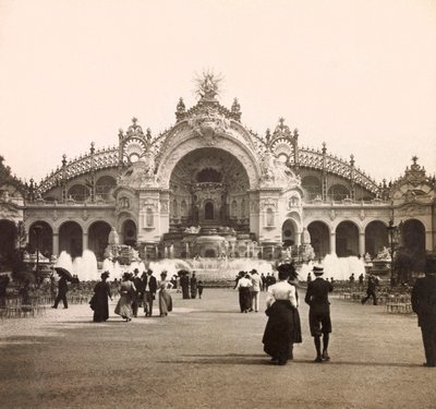 Wereldtentoonstelling van 1900 in Parijs: Het kasteel van water - privécollectie door Anonymous Anonymous