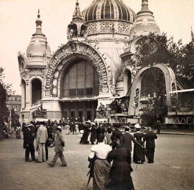 Universele Tentoonstelling van 1900 - Exposition Universelle de 1900 in Parijs: Palais de la Métallurgie - privécollectie door Anonymous Anonymous
