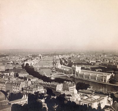 Wereldtentoonstelling van 1900 - Exposition Universelle de 1900 in Parijs: Panoramisch uitzicht - privécollectie door Anonymous Anonymous