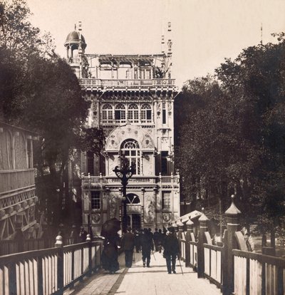 Wereldtentoonstelling van 1900 - Exposition Universelle de 1900 in Parijs: Het Paviljoen van de Pers - privécollectie door Anonymous Anonymous