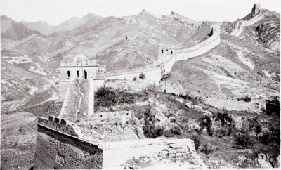 Zicht op de Grote Muur van China Foto van het begin van de 20e eeuw - Privécollectie door Anonymous Anonymous