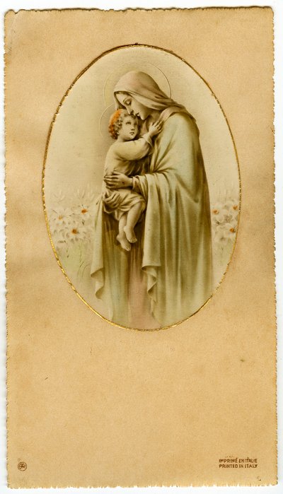 Maagd met kind (gravure) door Anonymous Anonymous