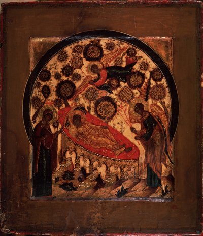 Christus het Nooit-Slapende Oog, 16e eeuw door Anonymous Russian icon painter