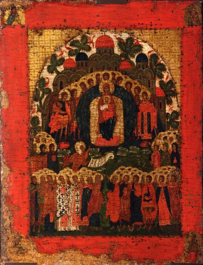 In U Verheugen Wij Ons, Laat 15e eeuw door Anonymous Russian icon painter