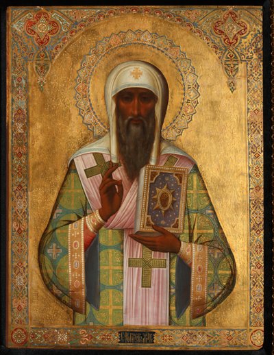Metropoliet Theognostus van Kiev, begin 20e eeuw door Anonymous Russian icon painter