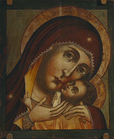 Onze Lieve Vrouw van Korsun Korsunskaya, 17e eeuw door Anonymous Russian icon painter