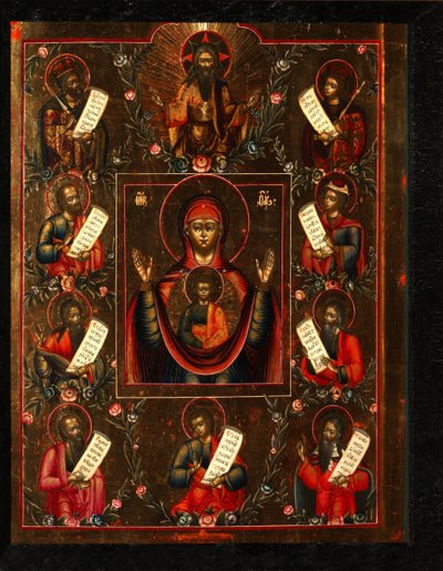 Onze Lieve Vrouw van Koersk, Begin 19e eeuw door Anonymous Russian icon painter
