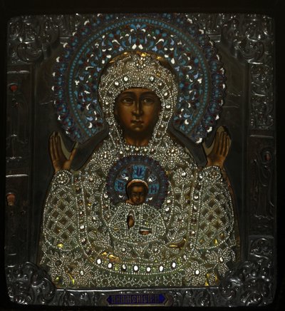 Onze Lieve Vrouw van het Teken, begin 18e eeuw door Anonymous Russian icon painter