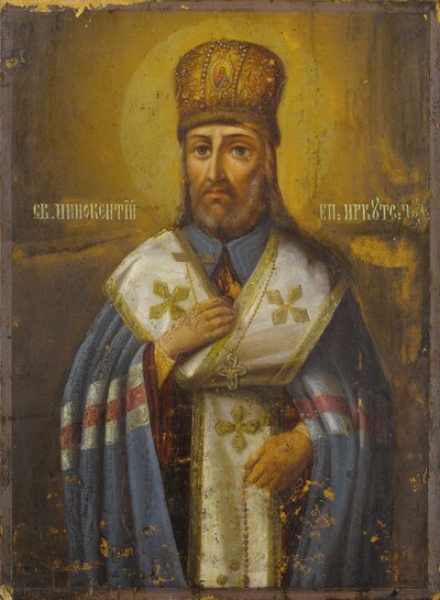 Sint Innocent, bisschop van Irkoetsk, 19e eeuw door Anonymous Russian icon painter