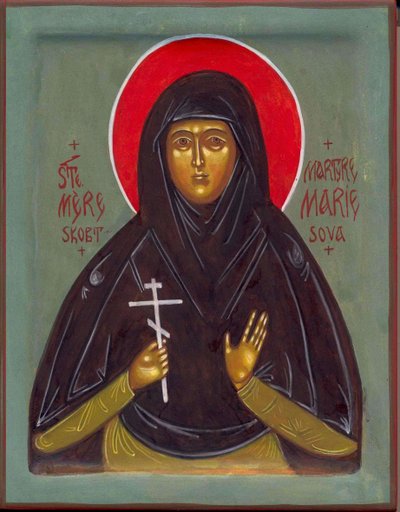 Heilige Moeder Maria, 20e eeuw door Anonymous Russian icon painter