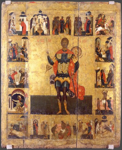 Sint Nicetas de Goot, 16e eeuw door Anonymous Russian icon painter