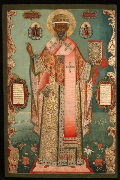 Sint Nicolaas van Zaraysk, begin 18e eeuw door Anonymous Russian icon painter
