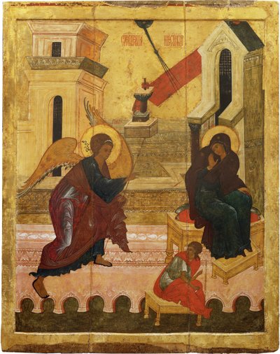 De Annunciatie, midden 16e eeuw door Anonymous Russian icon painter