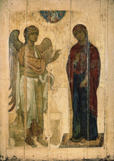 De Aankondiging van Ustyug, 1130-1140 door Anonymous Russian icon painter