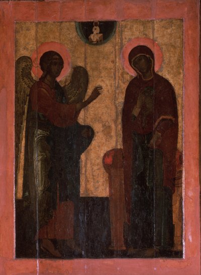 De annunciatie van Ustyug, tweede helft van de 16e eeuw door Anonymous Russian icon painter