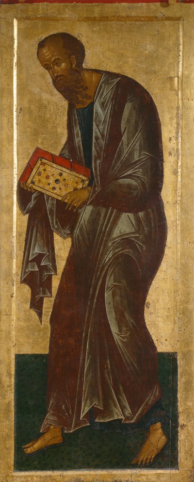 De apostel Paulus uit de Deesis-reeks, 1497 door Anonymous Russian icon painter