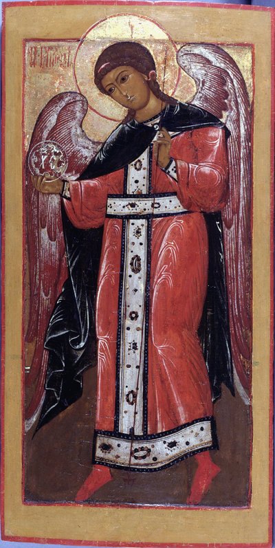 De Aartsengel Gabriël door Anonymous Russian icon painter