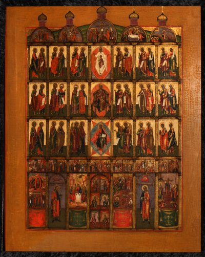 De Iconostase, begin 19e eeuw door Anonymous Russian icon painter