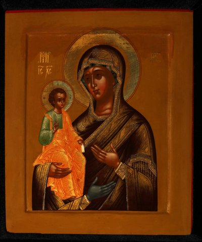 De Driehandige Moeder van God, begin 20e eeuw door Anonymous Russian icon painter
