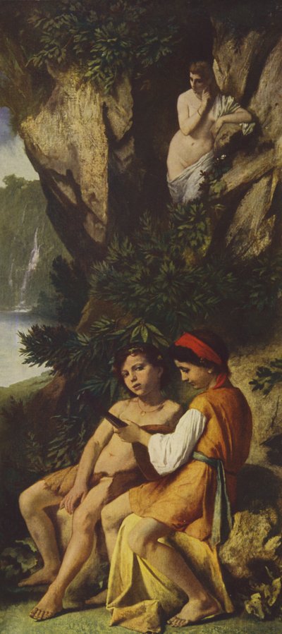 Kinderen maken muziek door Anselm Feuerbach