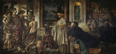 Het Gastmaal. Naar Plato (tweede versie) door Anselm Feuerbach