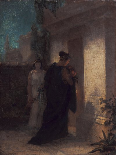 Rouwende vrouw (Antigone) door Anselm Feuerbach