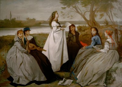 In de lente door Anselm Feuerbach