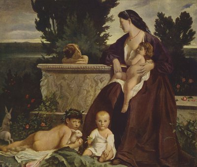Moeders Geluk door Anselm Feuerbach