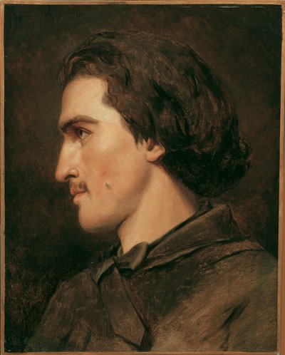 Zelfportret (?) door Anselm Feuerbach