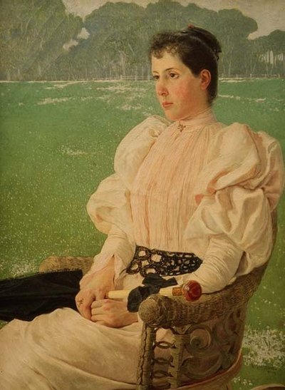 Portret van een vrouw door Anselmo de Guinea