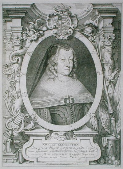 Amalie Elisabeth van Hanau-Muntzenberg (1602-51) uit 