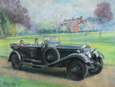 1927 Rolls Royce eigendom van Mr H V Durose, Warwickshire door Anthea Durose