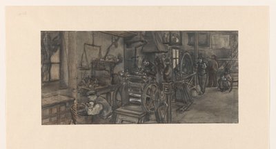 Zilversmederij door Anthon Gerhard Alexander van Rappard