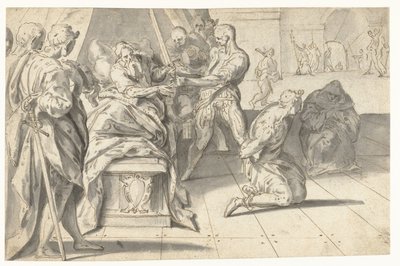 Rechtspraak van Graaf Willem III de Goede over de baljuw van Zuid-Holland door Anthonie Blocklandt